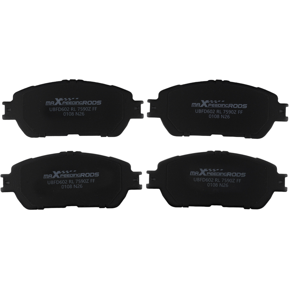 Front Rear Ceramic Brake Pads Set compatible for Toyota Sienna 2004-2010 D906 D995 P906
