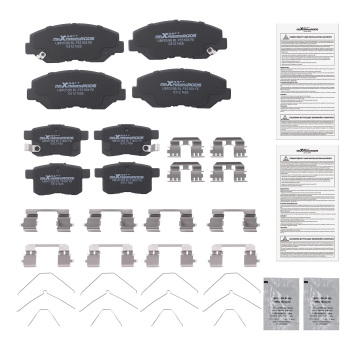 Front Rear Ceramic Brake Pads Set compatible for Honda Accord 2008 2009-2017 P914 P1451