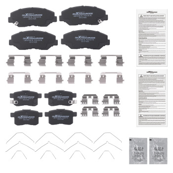 Front Rear Ceramic Brake Pads Set compatible for Honda Accord 2008 2009-2017 P914 P1451