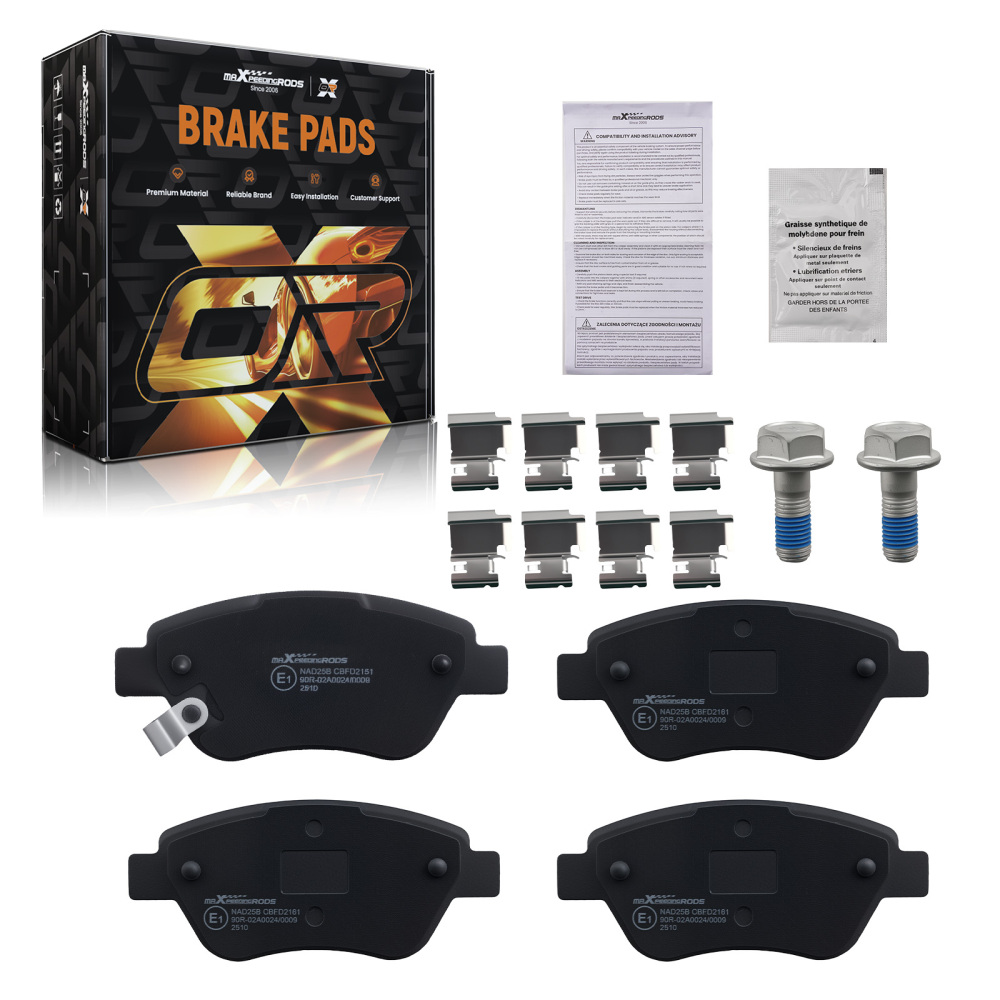 Front Brake Pads Set compatible for Opel Adam M13 2013-2019/Corsa D S07 2006-2014 093191697