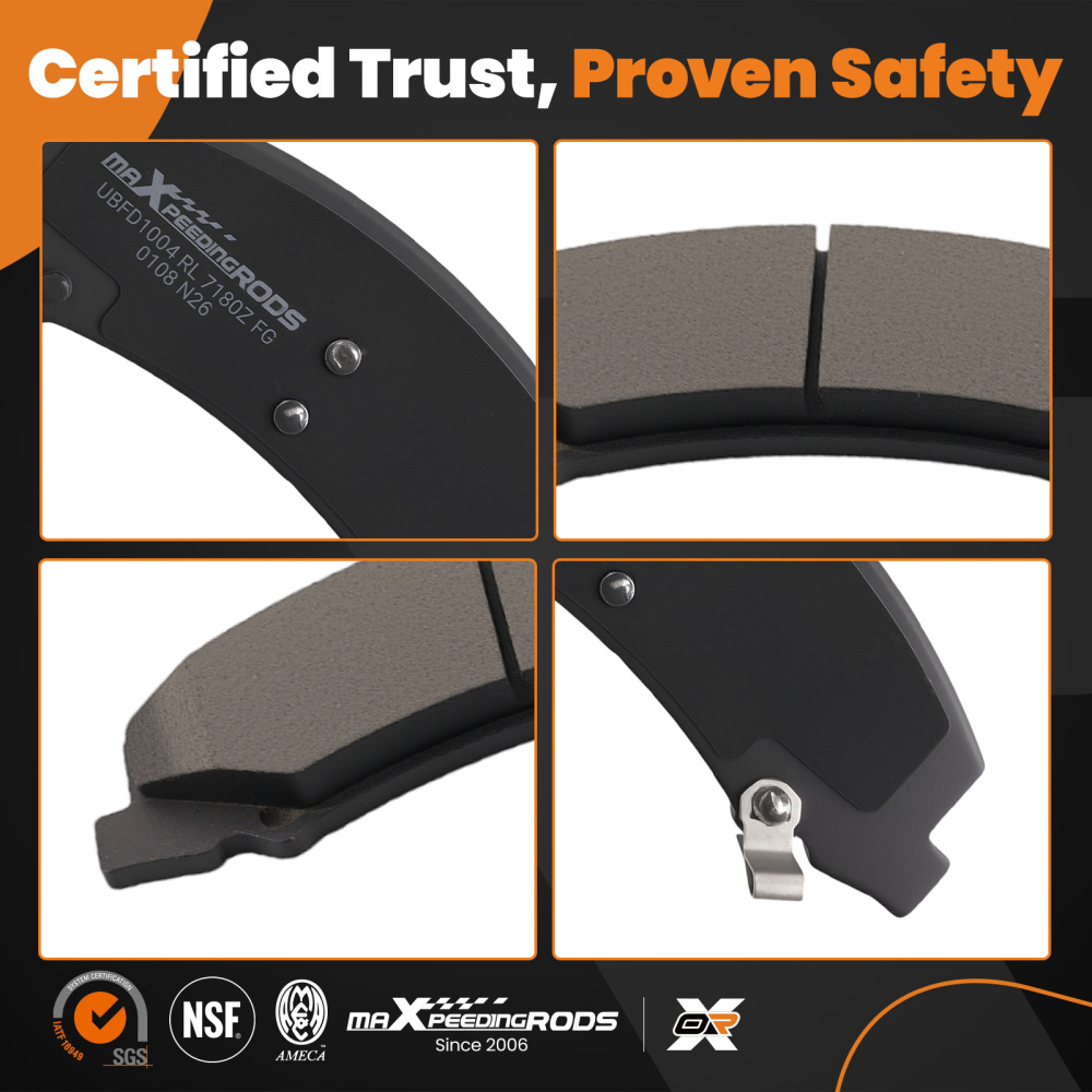Front Rear Ceramic Brake Pads Set compatible for Chevrolet Impala/Impala Limited 2010-2016