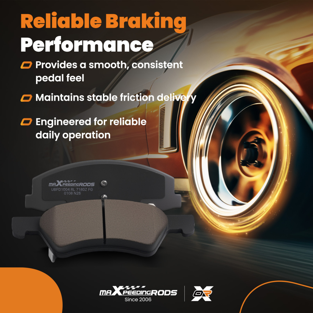 Front Rear Ceramic Brake Pads Set compatible for Chevrolet Impala/Impala Limited 2010-2016