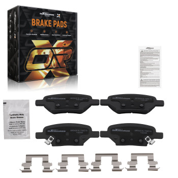 Rear Ceramic Brake Pads Kit compatible for Chevrolet CobaltHHR compatible for Malibu /Saturn Aura Ion