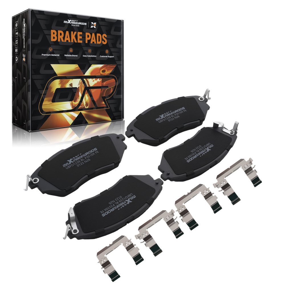 Front LR Brake Pads Kit compatible for Subaru Forester 2014-2018 Outback 2010-2019 D1078