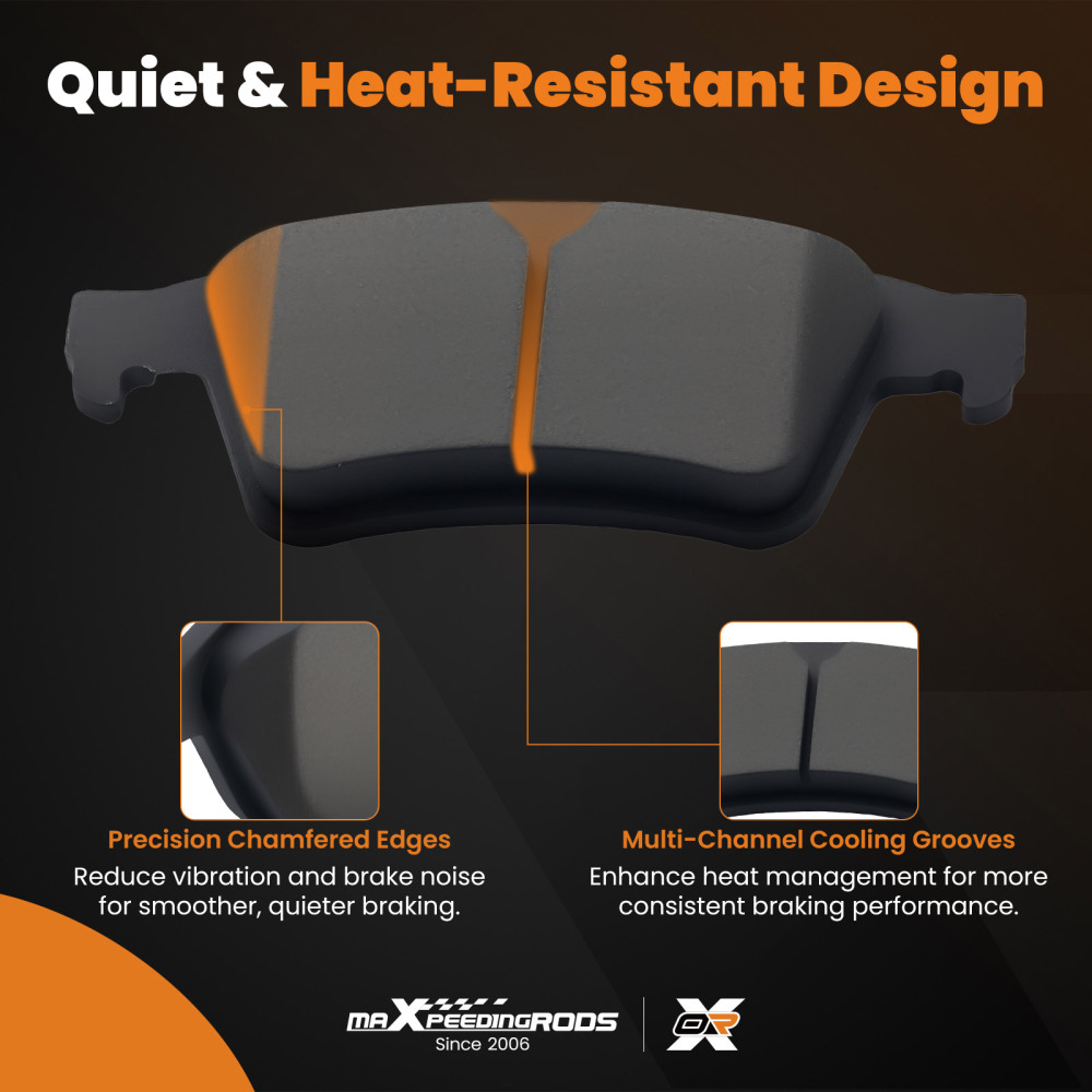 Brake Pads Front Ceramic compatible for Chevrolet Avalanche compatible for Silverado 1500 compatible for Tahoe 2005-2020