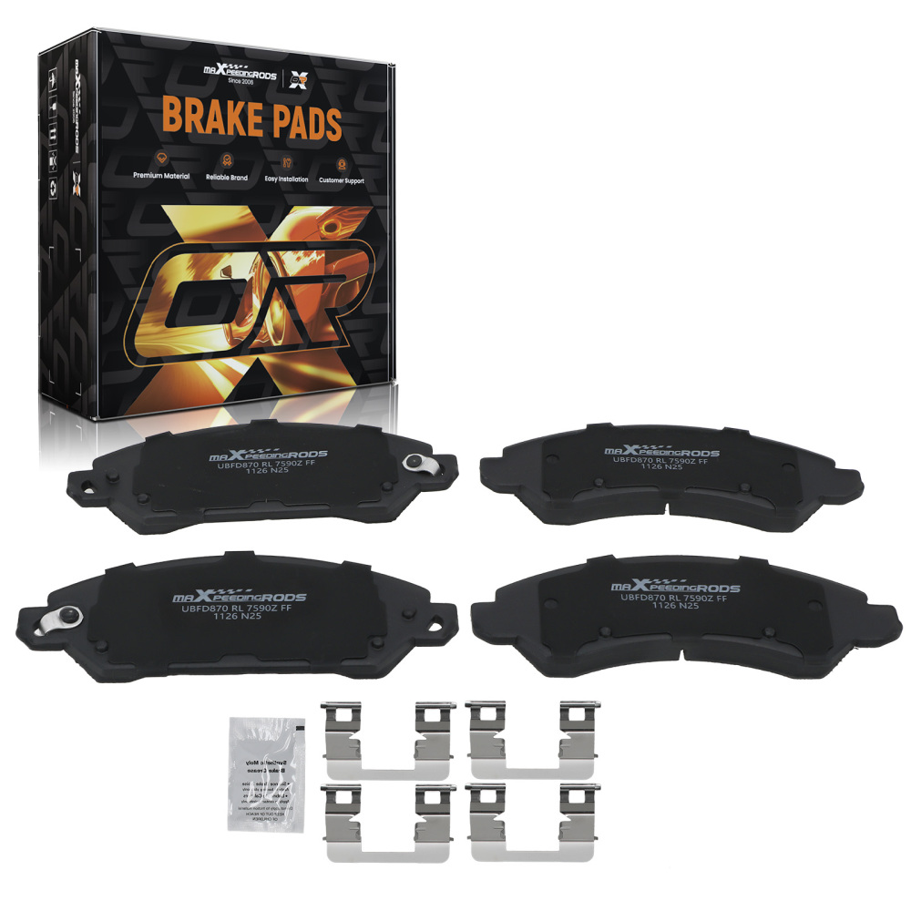 Brake Pads Front Ceramic compatible for Chevrolet Avalanche compatible for Silverado 1500 compatible for Tahoe 2005-2020