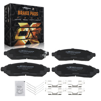 Front Ceramic Brake Pads Set compatible for Nissan Frontier 2005-2020/Pathfinder 2005-2012