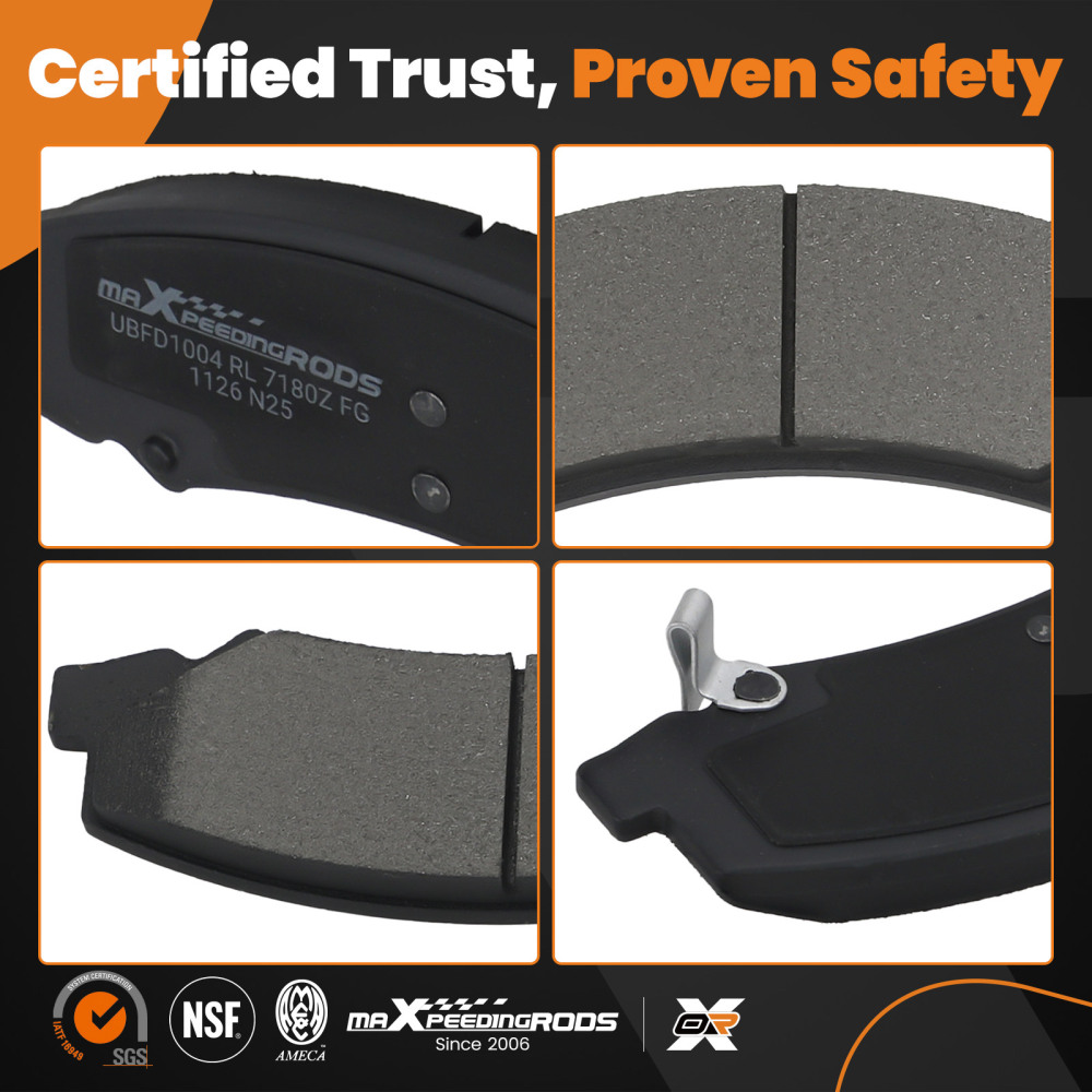 Front Ceramic Brake Pads Set compatible for Buick Allure compatible for LaCrosse 2008-2009/Lucerne 2006-11