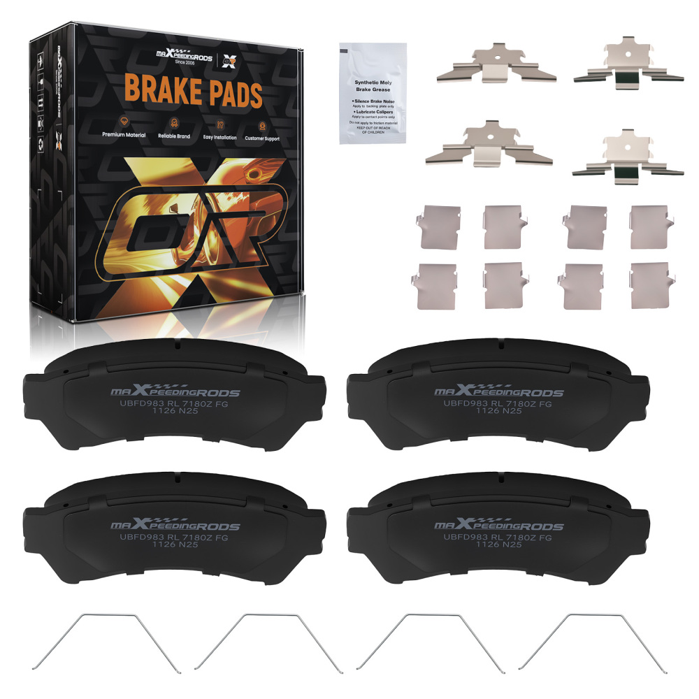 Front Ceramic Brake Pads compatible for Lincoln MKZ 2007-2012 /Zephyr 2006 /Compatible for Mazda 6 2006-13