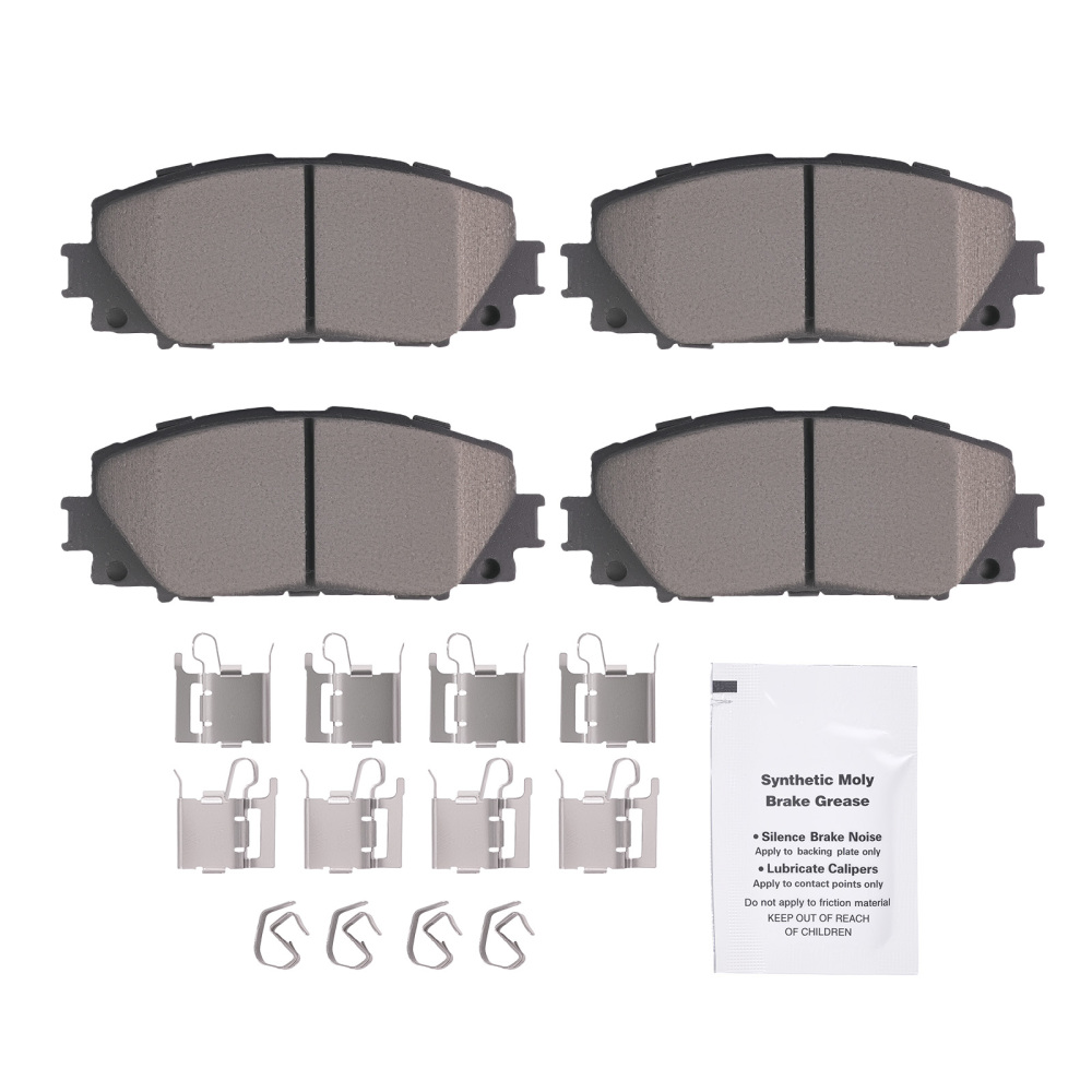 Front Ceramic Brake Pads Set compatible for Lexus CT200h 2011-2017 compatible for Scion iQ 2013 P1184