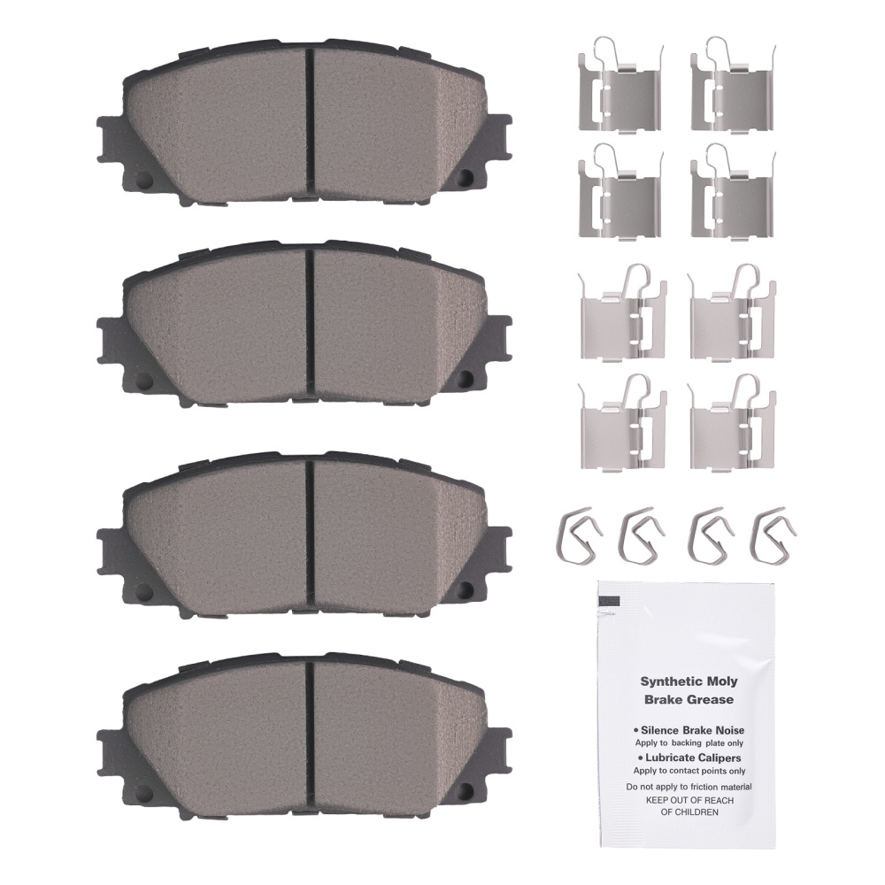Front Ceramic Brake Pads Set compatible for Lexus CT200h 2011-2017 compatible for Scion iQ 2013 P1184