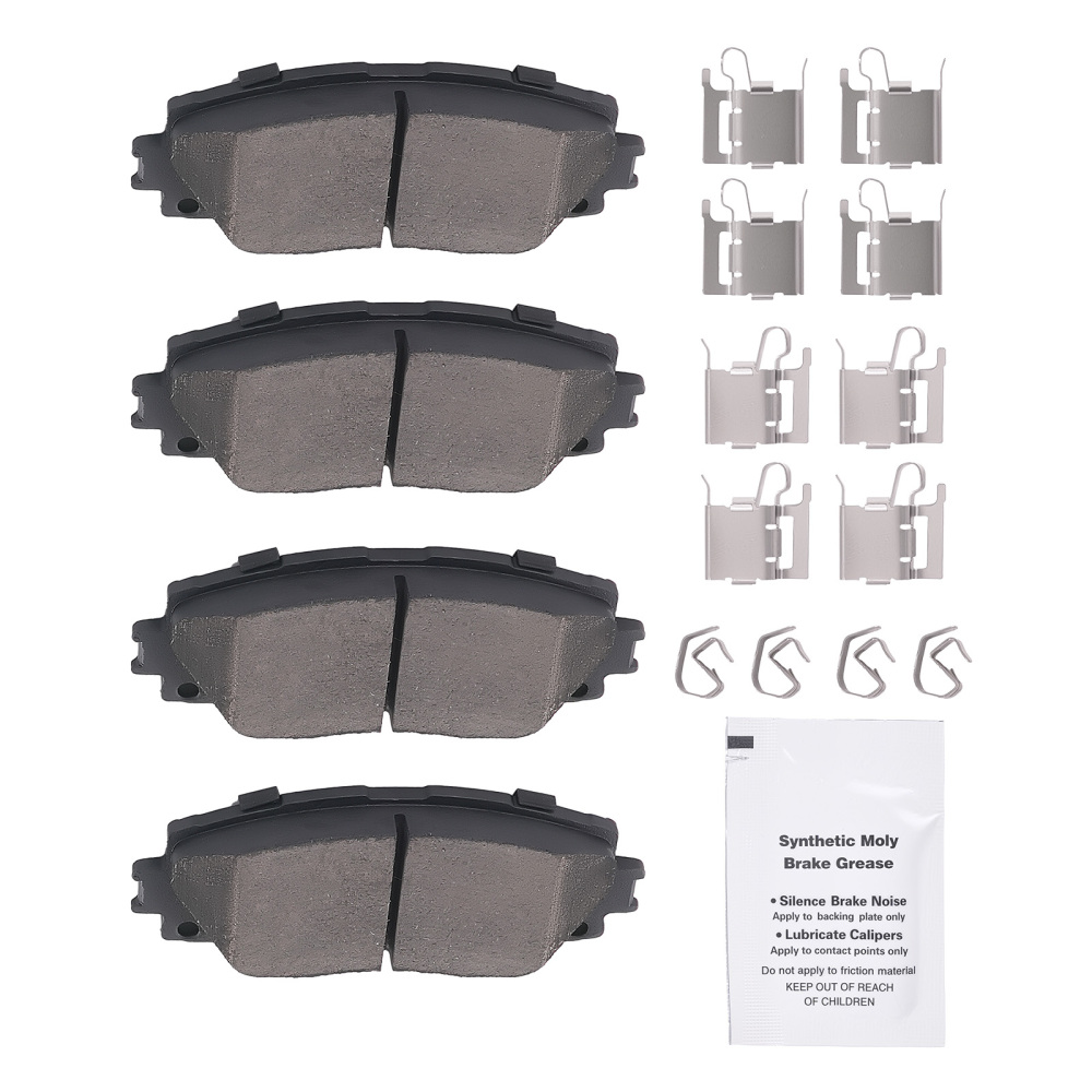Front Ceramic Brake Pads Set compatible for Lexus CT200h 2011-2017 compatible for Scion iQ 2013 P1184