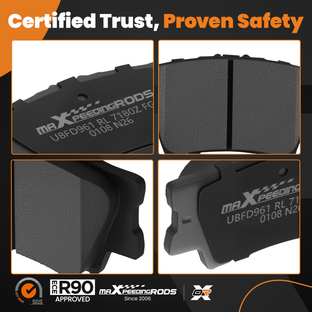 Rear Ceramic Brake Pads Set compatible for Toyota Camry 2007-2023 Matrix 2009-2013 D1212