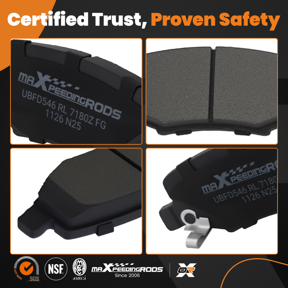 Rear Ceramic Brake Pads Set compatible for Dodge Nitro 2007-2012/Compatible for Jeep Liberty 2008-2012