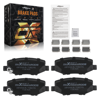 Rear Ceramic Brake Pads Set compatible for Dodge Nitro 2007-2012/Compatible for Jeep Liberty 2008-2012