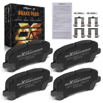 4pcs Rear Ceramic Brake Pads Kit compatible for Acura MDX ZDX compatible for Honda Odyssey Pilot D1281