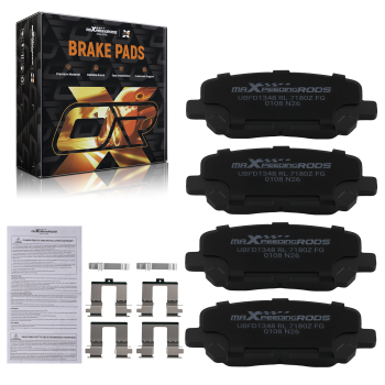 4pcs Rear Ceramic Brake Pads Kit compatible for Acura MDX ZDX compatible for Honda Odyssey Pilot D1281