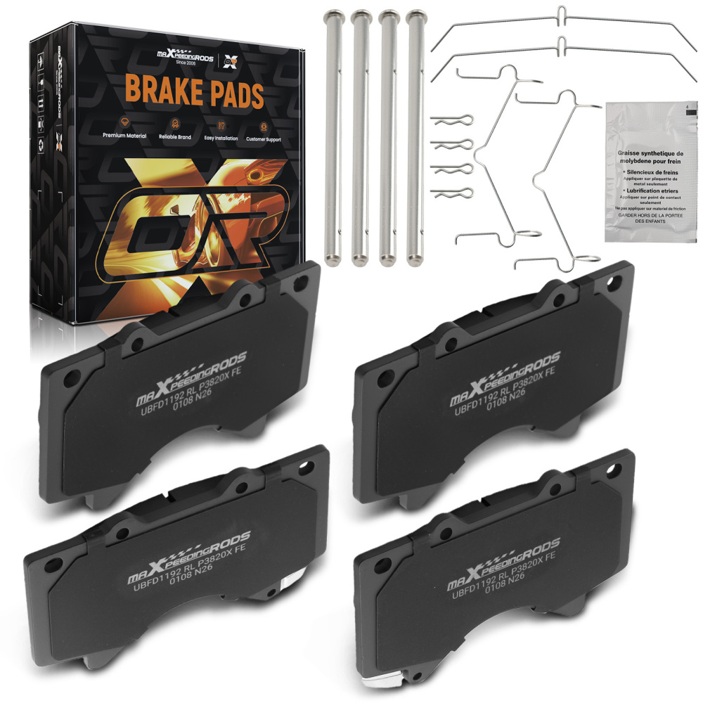 Front Brake Pads Set compatible for Lexus LX570 /Compatible for Toyota Land Cruiser 2008-2021 P1303 D1303