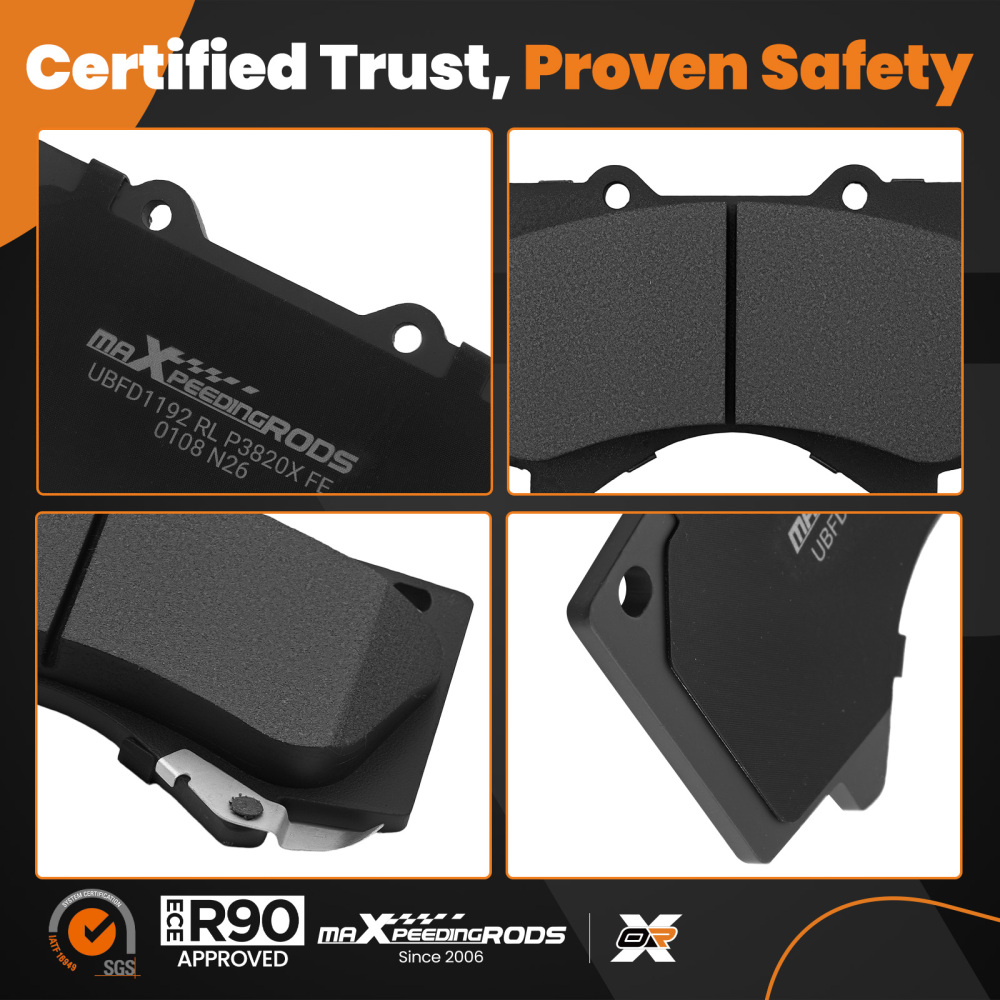 Front Brake Pads Set compatible for Lexus LX570 /Compatible for Toyota Land Cruiser 2008-2021 P1303 D1303