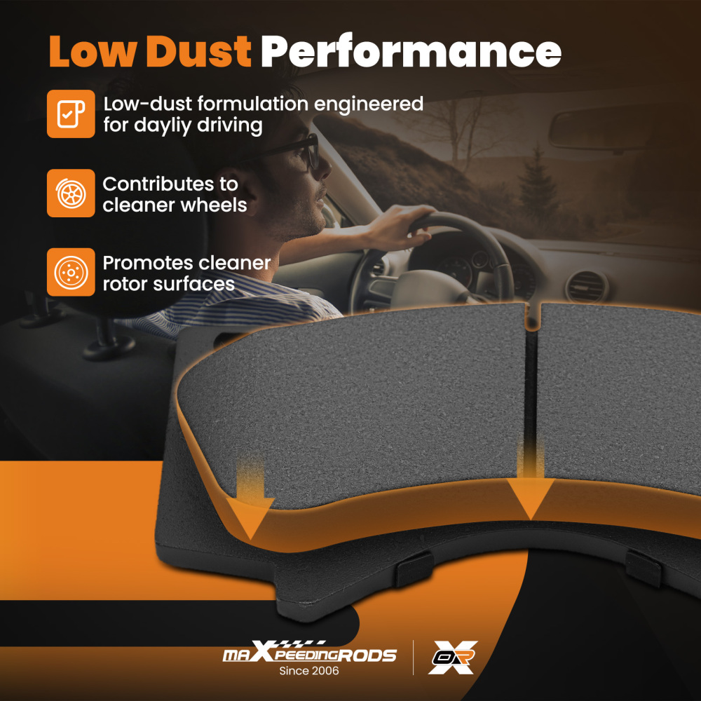 Front Brake Pads Set compatible for Lexus LX570 /Compatible for Toyota Land Cruiser 2008-2021 P1303 D1303