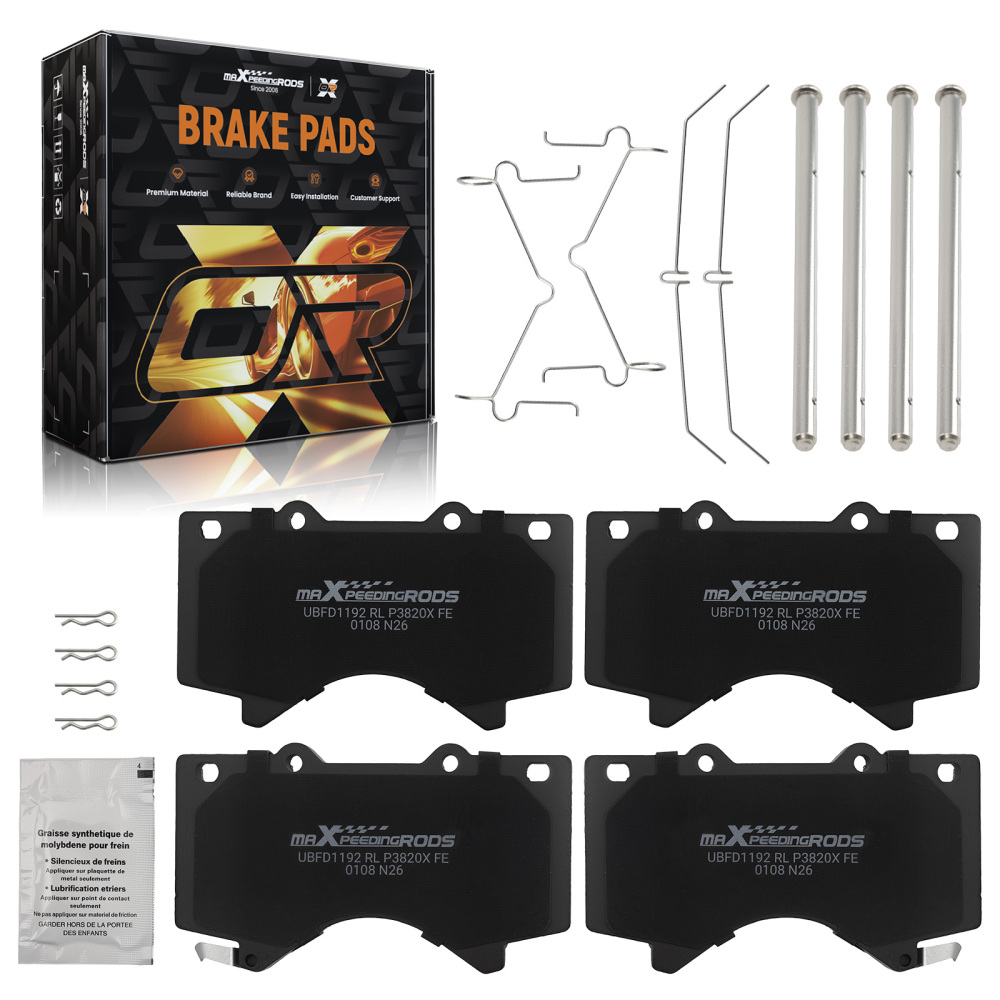 Front Brake Pads Set compatible for Lexus LX570 /Compatible for Toyota Land Cruiser 2008-2021 P1303 D1303