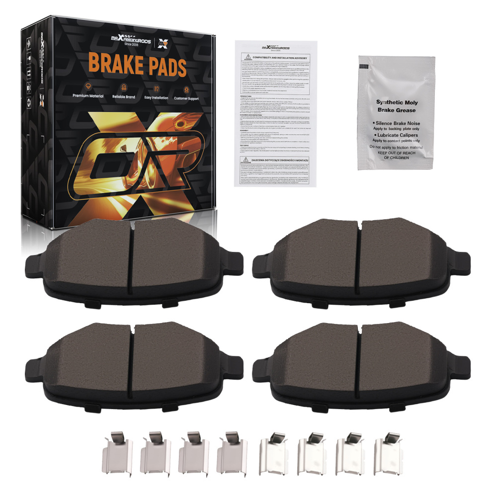 Rear Ceramic Brake Pads compatible for Ford Edge Explorer Flex Taurus/Compatible for Lincoln MKS MKT MKX