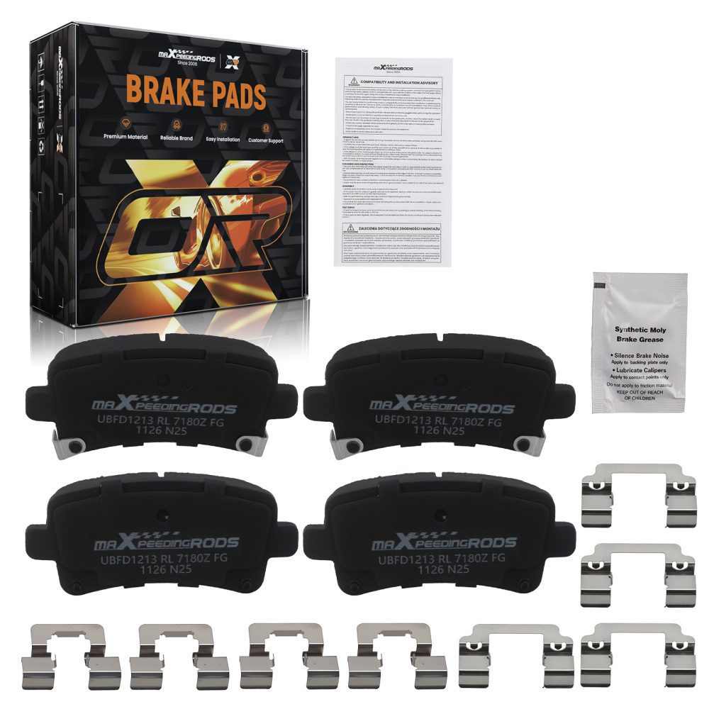 Rear Ceramic Brake Pads Set compatible for Buick Allure compatible for LaCrosse Regal/Cadillac XTS D1430