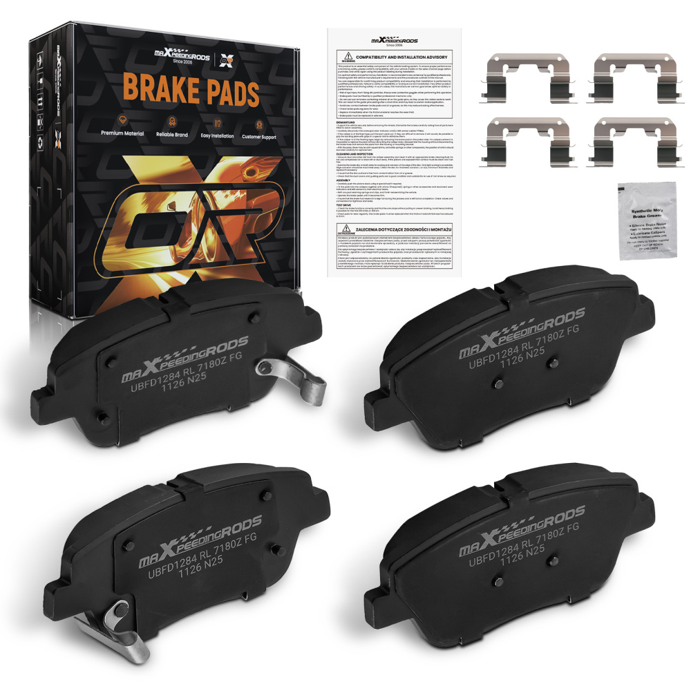 Front Ceramic Brake Pads Set compatible for Hyundai Sonata 2011-2015/Compatible for Kia Optima 2011-2016