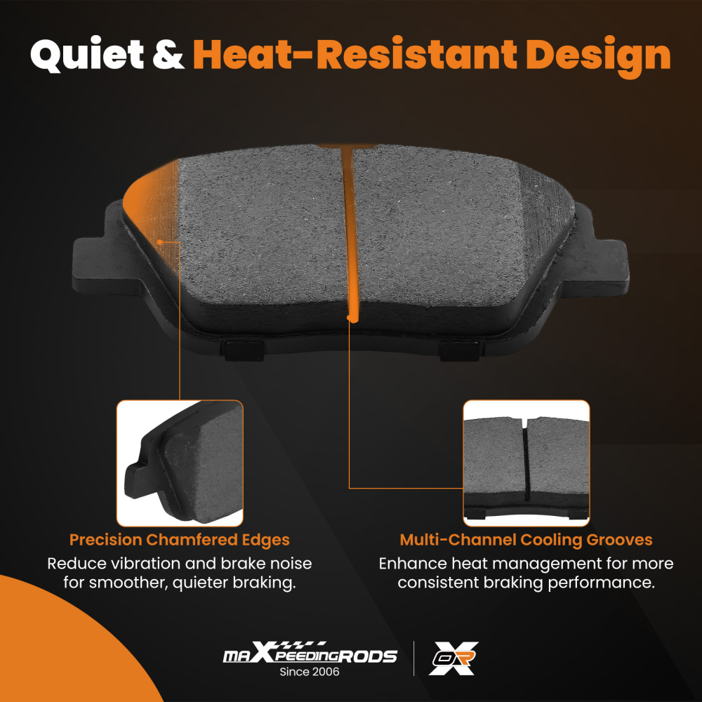 Front Ceramic Brake Pads Set compatible for Hyundai Sonata 2011-2015/Compatible for Kia Optima 2011-2016