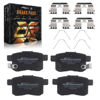 4pcs Rear Ceramic Brake Pads Set compatible for Acura TSX 2009-2014/Compatible for Honda Accord 2008-2017