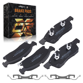 4pcs Front Brake Pads Set compatible for Jeep Grand Cherokee 2011 2012-2016 w/Pad Shims
