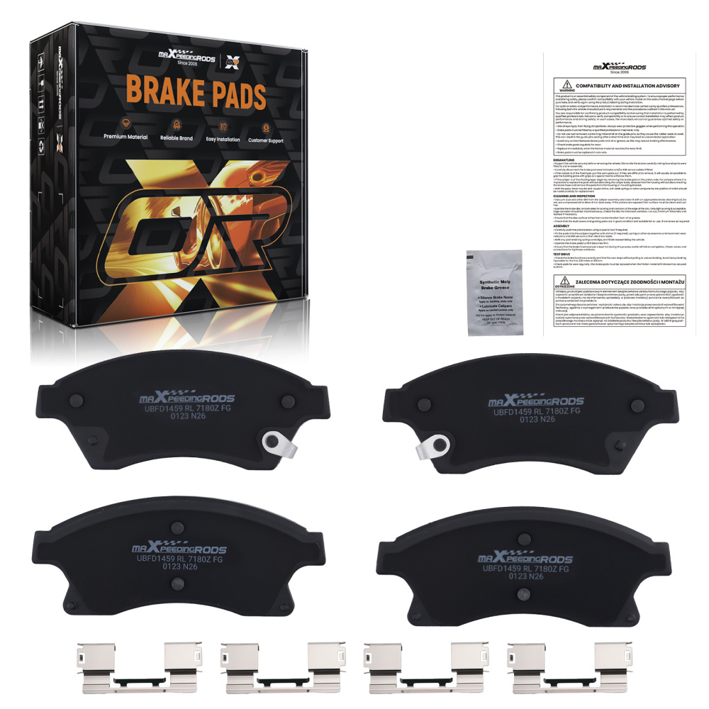 Front Ceramic Brake Pads Set compatible for Chevrolet Cruze 2011-2015 /Sonic 2012-2017