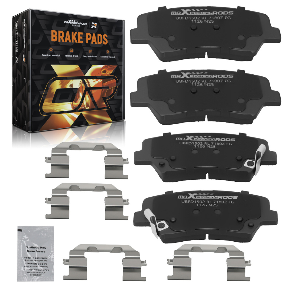 Front Ceramic Brake Pads Set compatible for Hyundai Elantra 2011-2016/Veloster 2012-2016