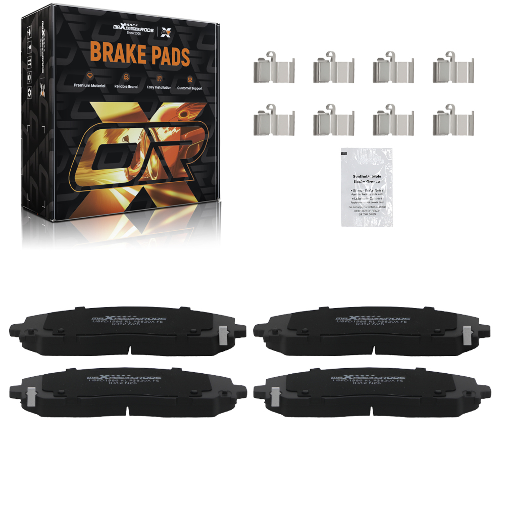 Front Disc Brake Pads Set compatible for Chrysler Pacifica 2017-2025/Voyager 2020-2025 1589