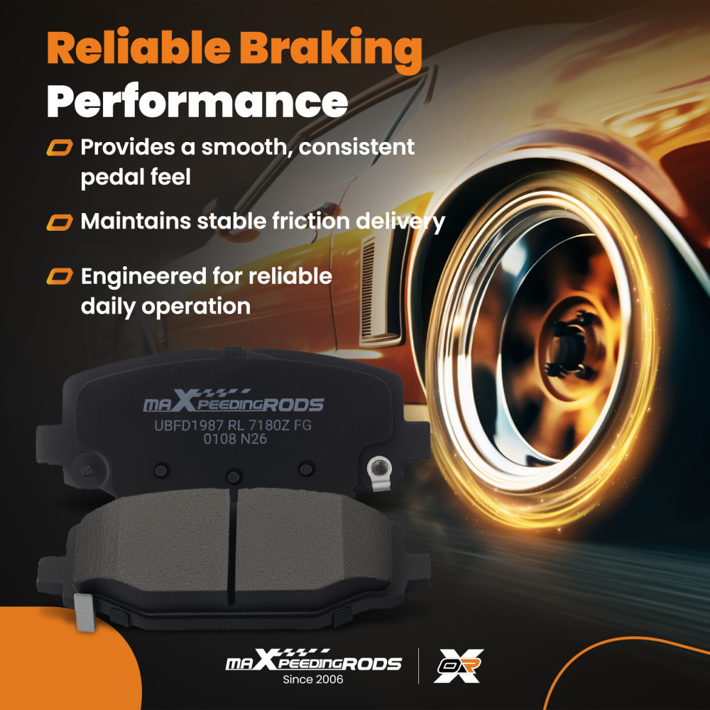 Rear Ceramic Brake Pads Set compatible for Chrysler TownCountry 2012-16 compatible for Ram C/V 2012-15