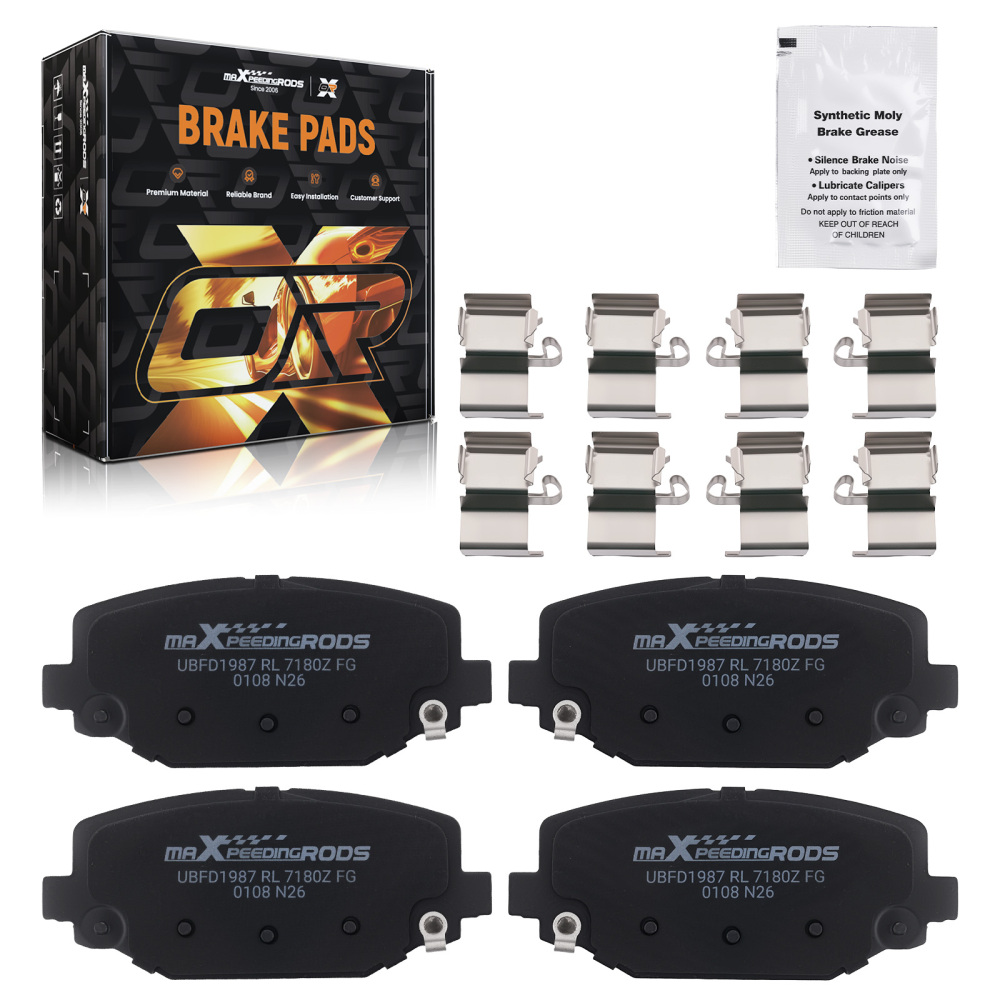 Rear Ceramic Brake Pads Set compatible for Chrysler TownCountry 2012-16 compatible for Ram C/V 2012-15