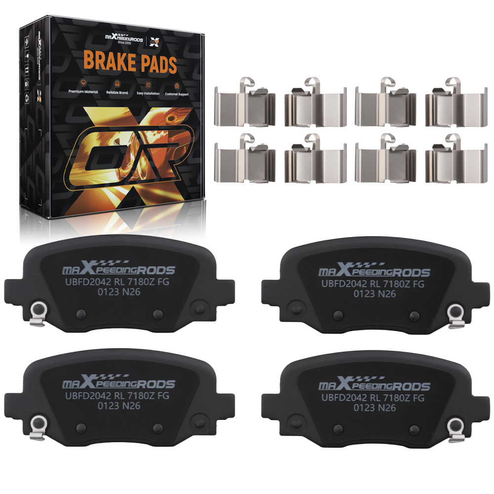 Rear Ceramic Brake Pads Set compatible for Chrysler 200 2015-2017 compatible for Jeep Cherokee 2014-2023
