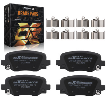 Rear Ceramic Brake Pads Set compatible for Chrysler 200 2015-2017 compatible for Jeep Cherokee 2014-2023