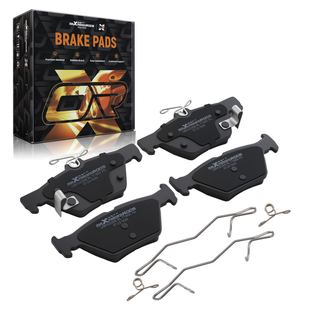 4pcs Rear Ceramic Brake Pads Set compatible for Subaru Ascent 2019-2024/Crosstrek 2019-2025