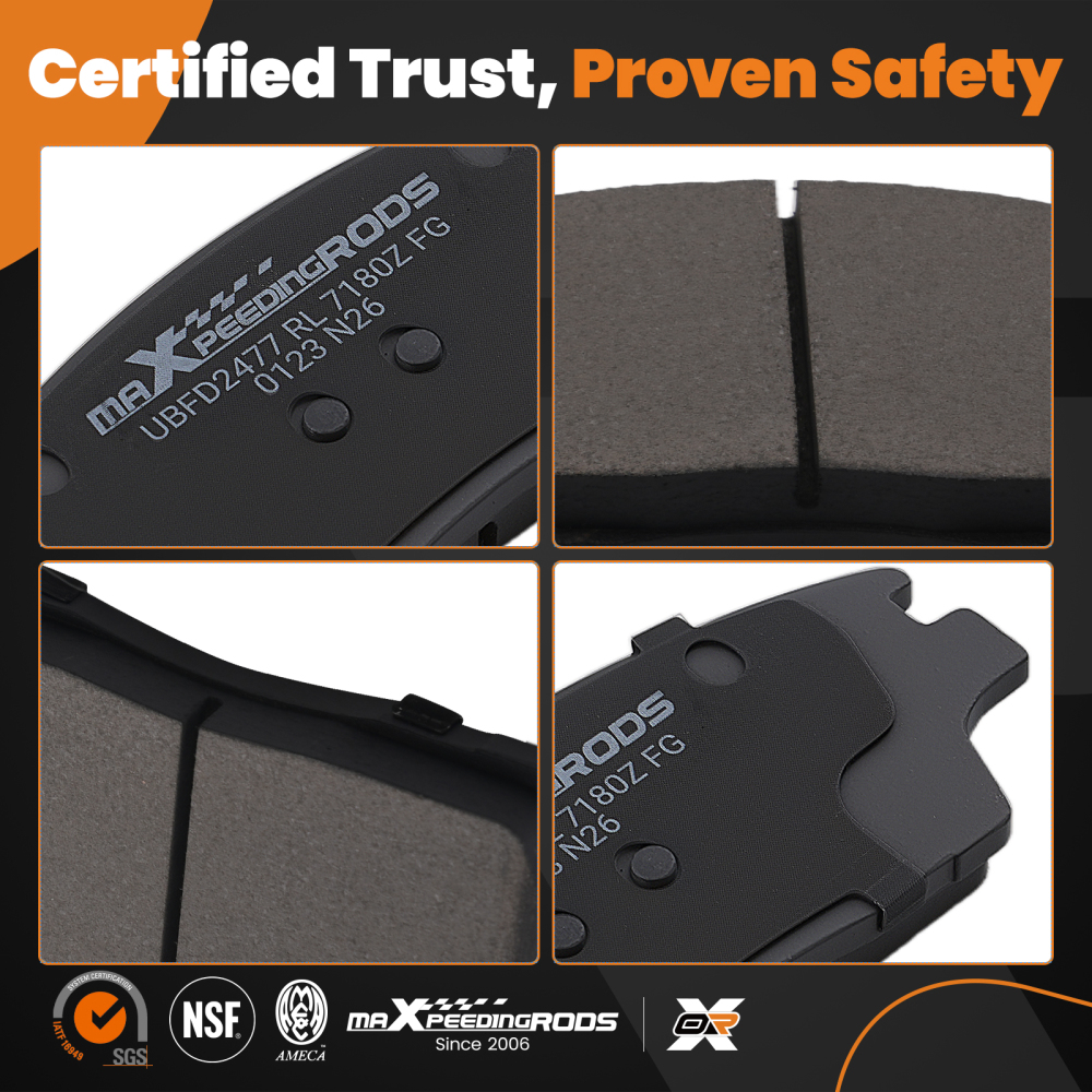 Front Ceramic Brake Pads Set compatible for Hyundai Elantra 2017-20/Tucson 2016-2021 P1847