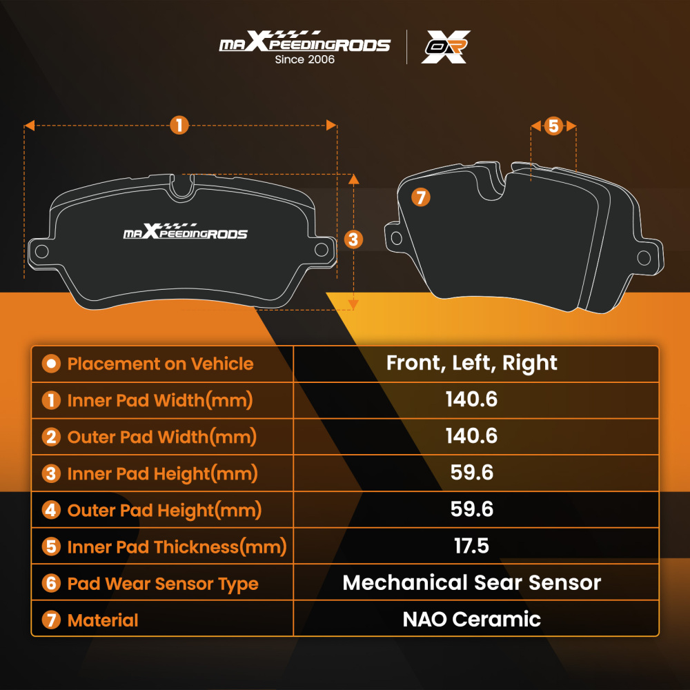 Front Ceramic Brake Pads Set compatible for Buick Encore/Chevrolet Trax 2018-2022 D2019