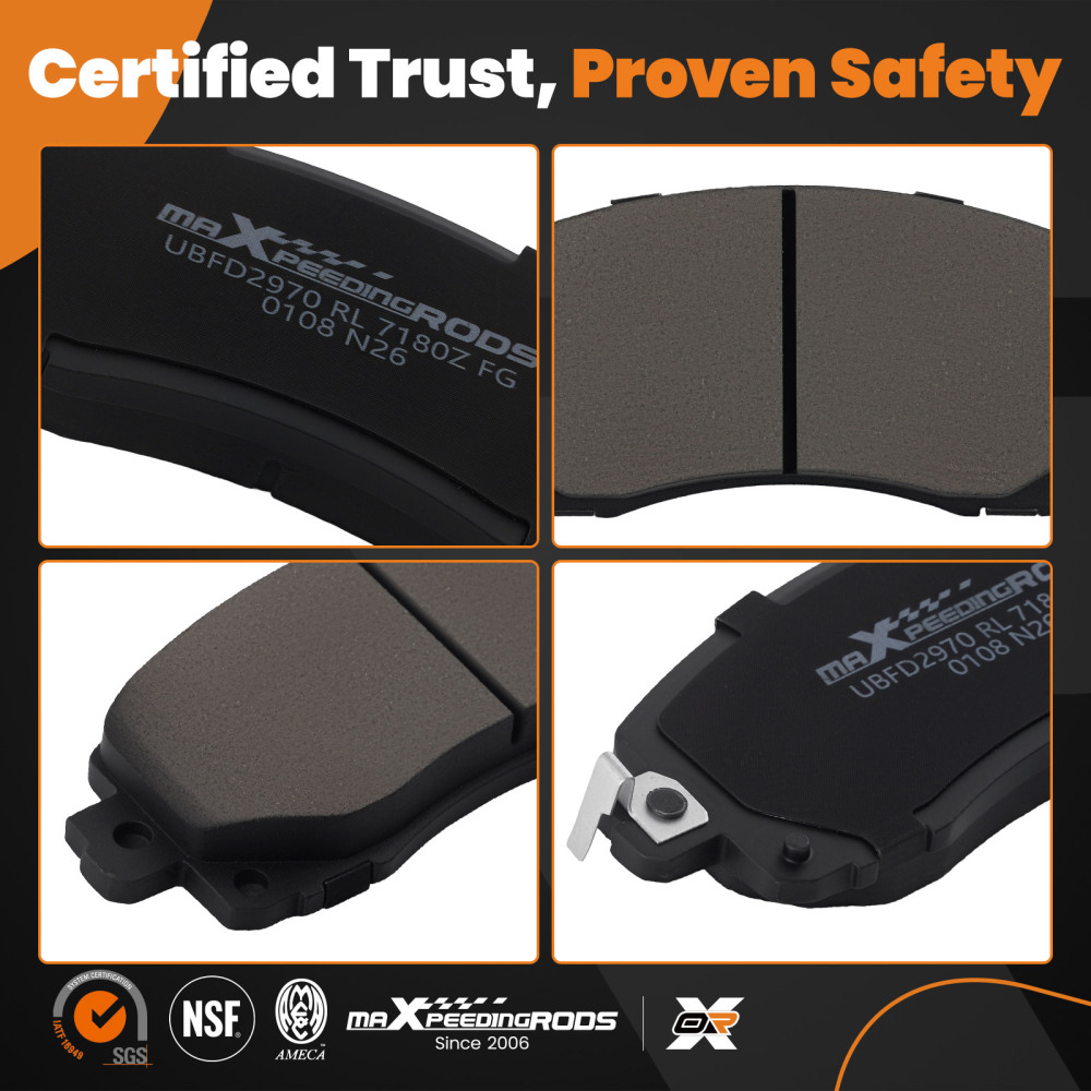 Front Ceramic Brake Pads Set compatible for Subaru Crosstrek 2018-2025 compatible for Forester 2019-2025