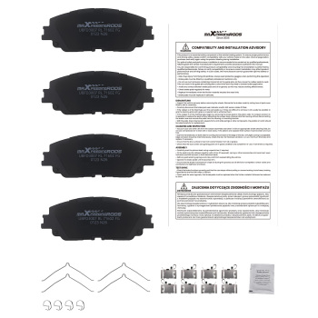 Front Ceramic Brake Pads Set compatible for Lexus ES250 ES300h ES350 2019-2025 P2076 D2076