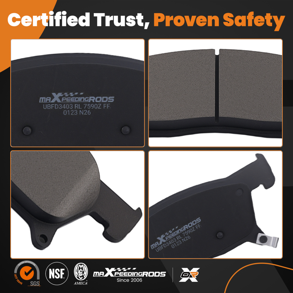Front Ceramic Brake Pads Set compatible for Subaru Ascent 2019 2020 2021-2025 P2170 D2170