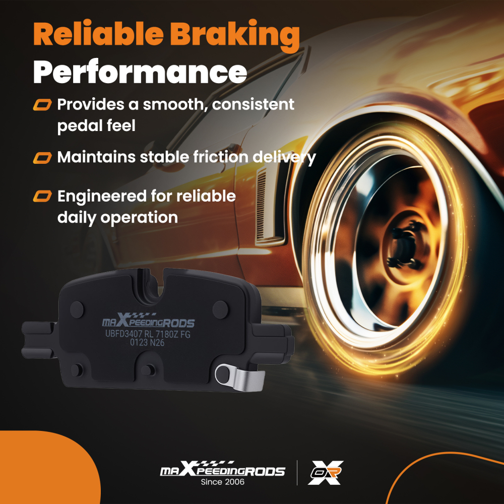 Rear Ceramic Brake Pads Set compatible for Cadillac Escalade/GMC Yukon/Chevy Tahoe 2021-24