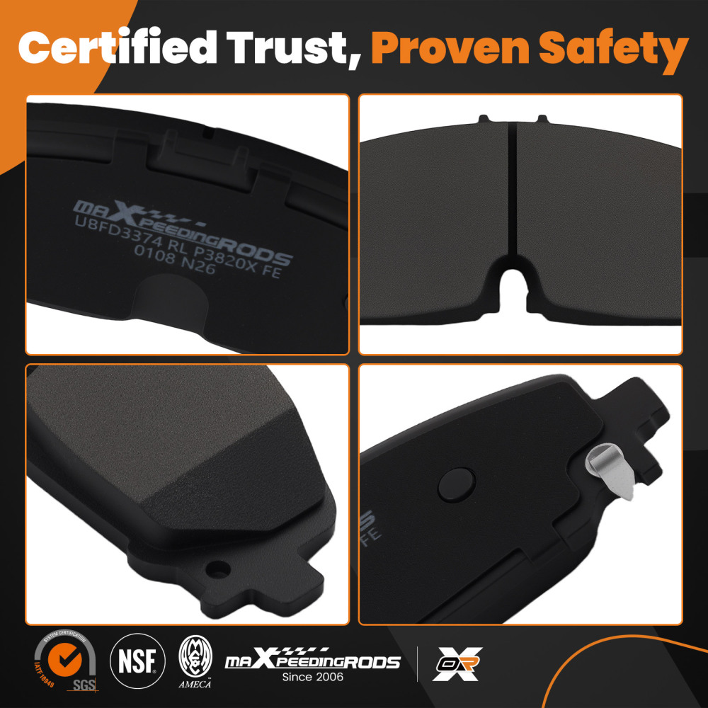 Front Brake Pads Set compatible for Acura ZDX 2024-2025 compatible for Buick Enclave 2020-2024 P2371 D2371