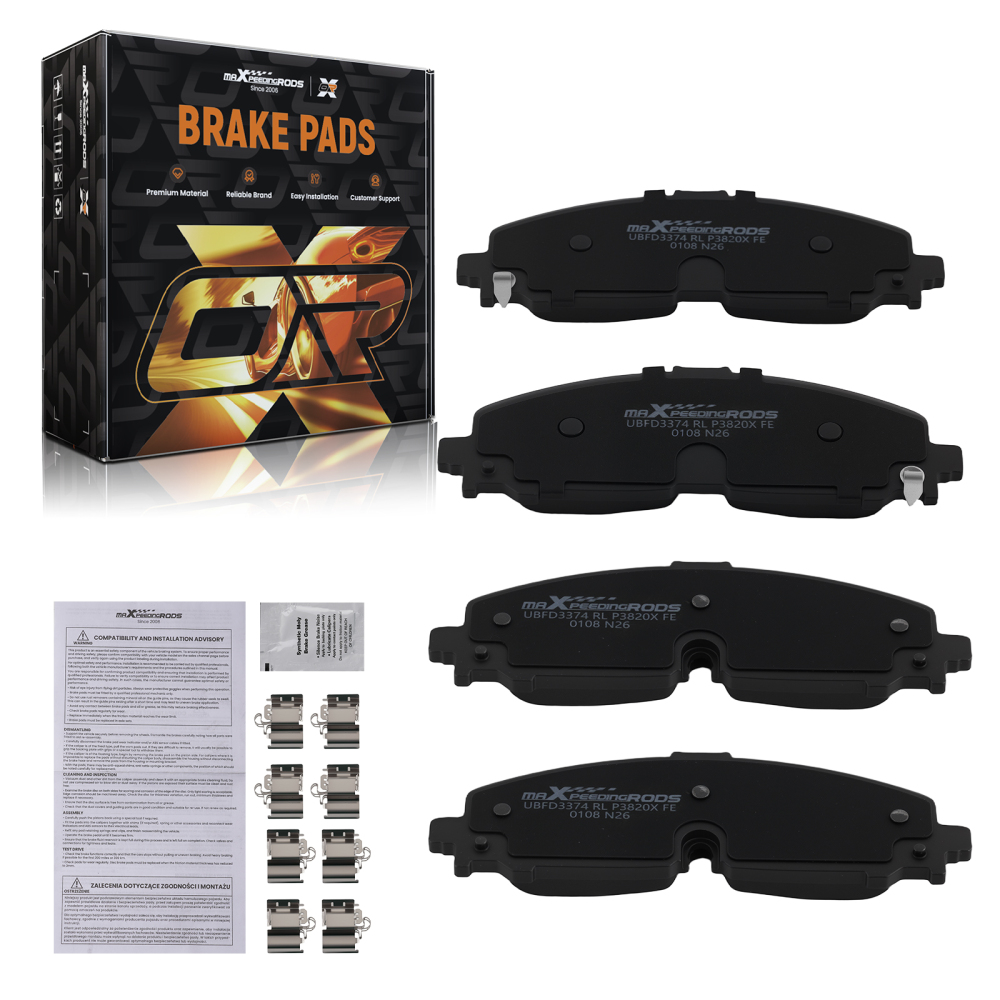 Front Brake Pads Set compatible for Acura ZDX 2024-2025 compatible for Buick Enclave 2020-2024 P2371 D2371