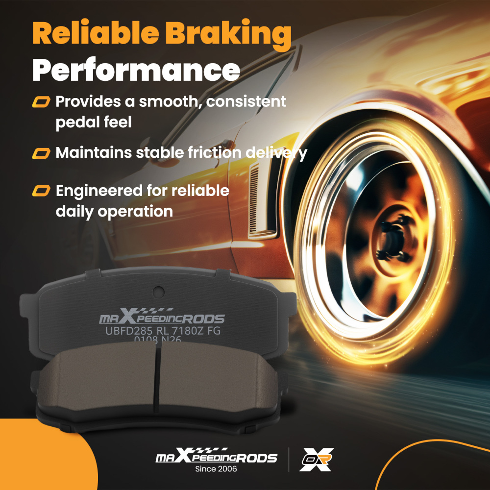 Rear Ceramic Brake Pads Set compatible for Lexus GX460 GX470 LX450 1996-2021 compatible for Toyota 4Runner