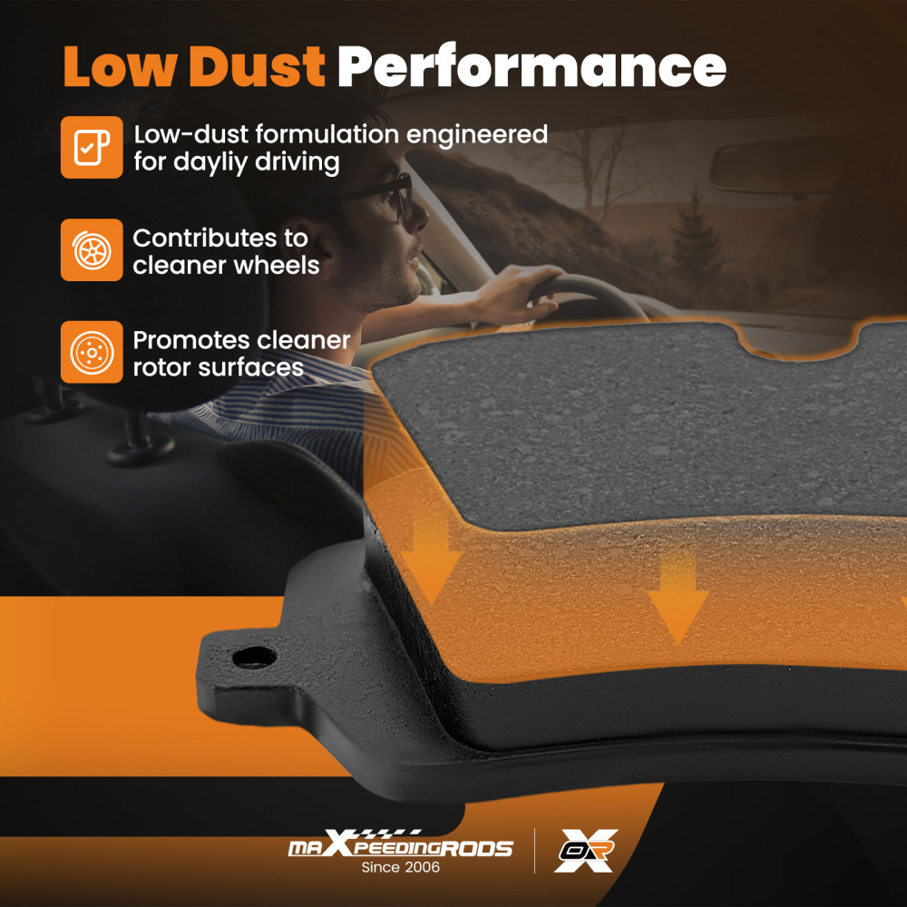 Front Ceramic Brake Pads Set compatible for Ford F-150 4.2L 4.6L 5.4L 1999-2004 P679 P-679