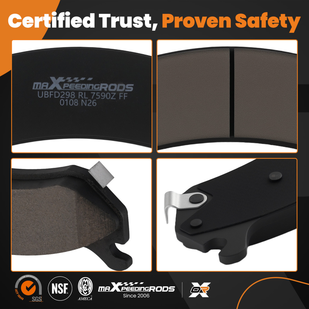 Front Ceramic Brake Pads Set compatible for Cadillac DTS 2006-2011 DeVille 2000-2005 D784